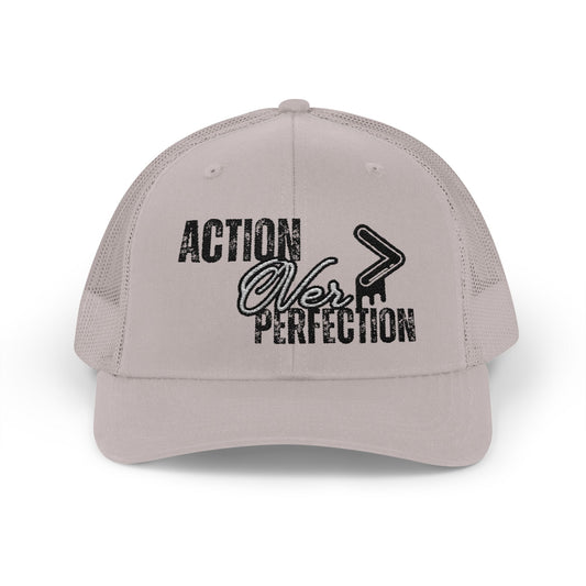Action Over Perfection Trucker Cap