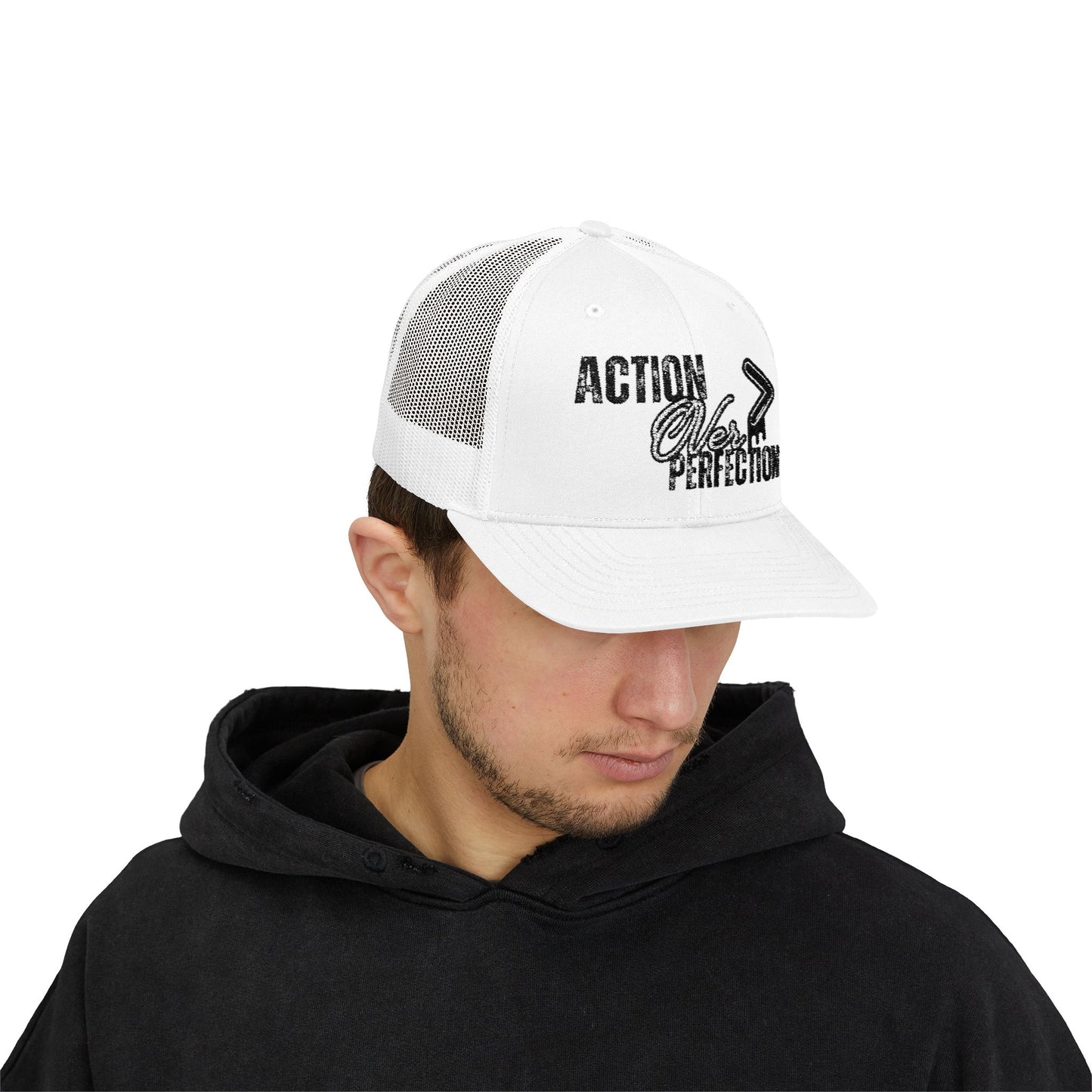 Action Over Perfection Trucker Cap