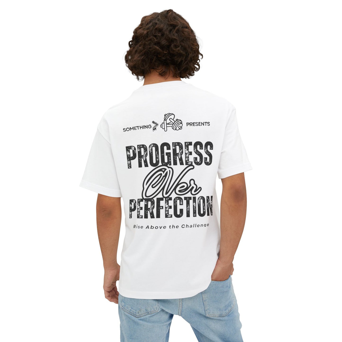 Progress Over Perfection Boxy Tee — Designed for Discipline