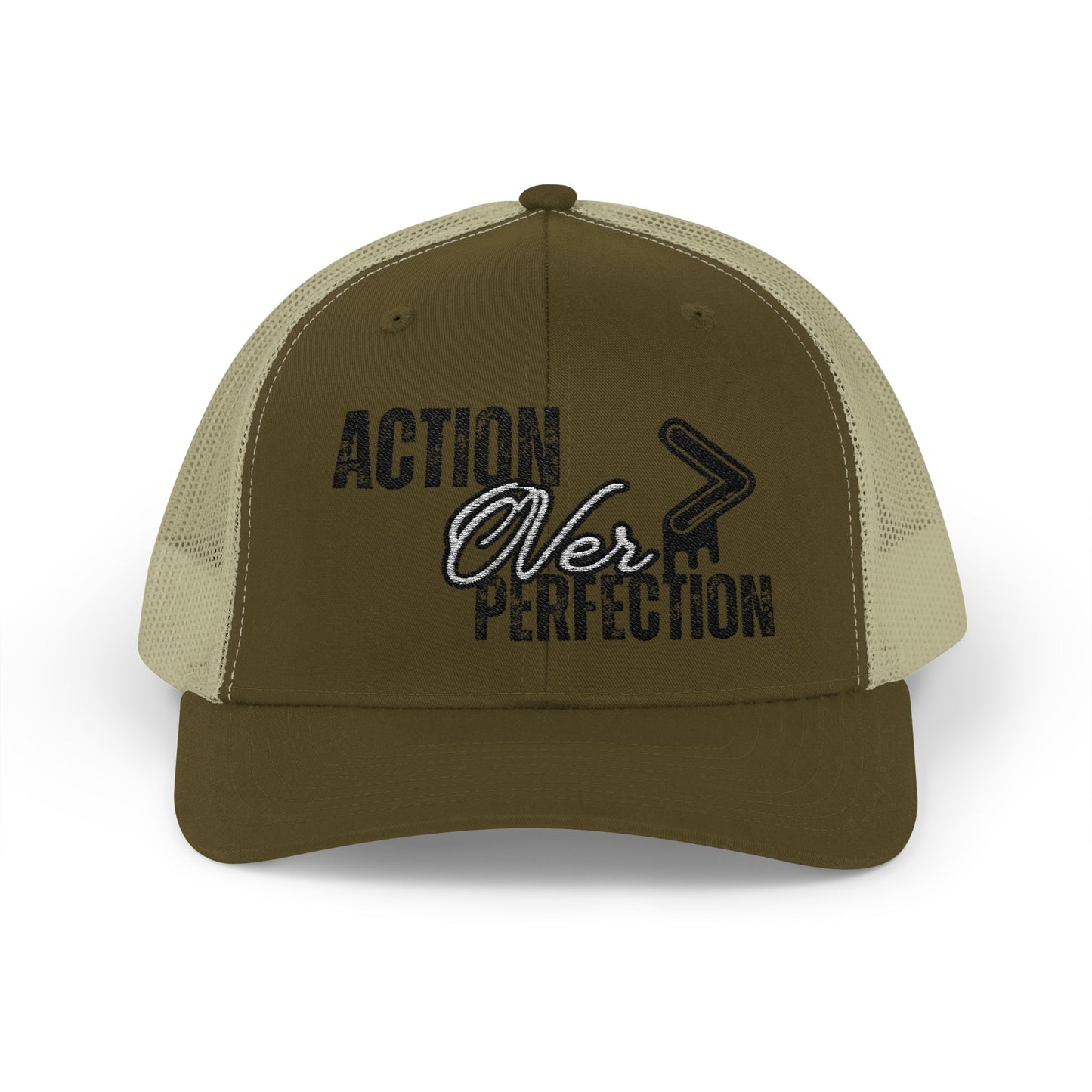 Action Over Perfection Trucker Cap