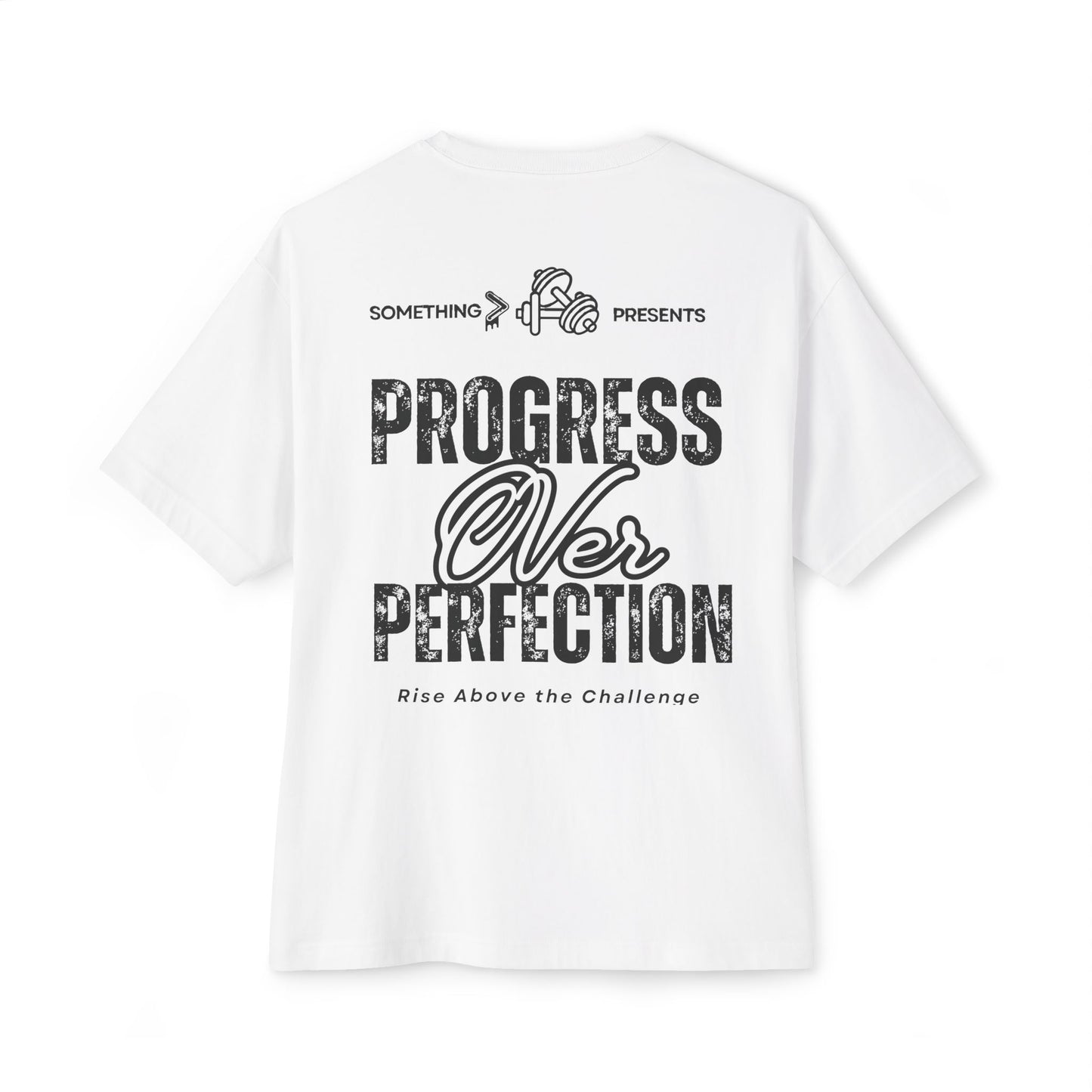 Progress Over Perfection Boxy Tee — Designed for Discipline