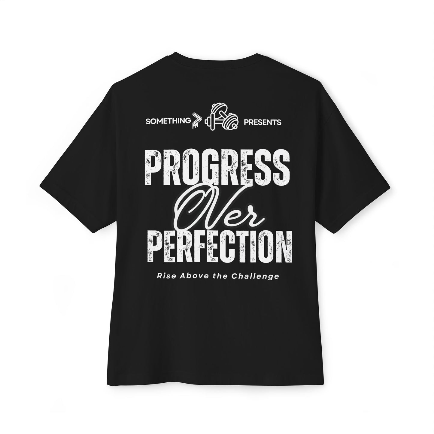 Progress Over Perfection Boxy Tee — Designed for Discipline