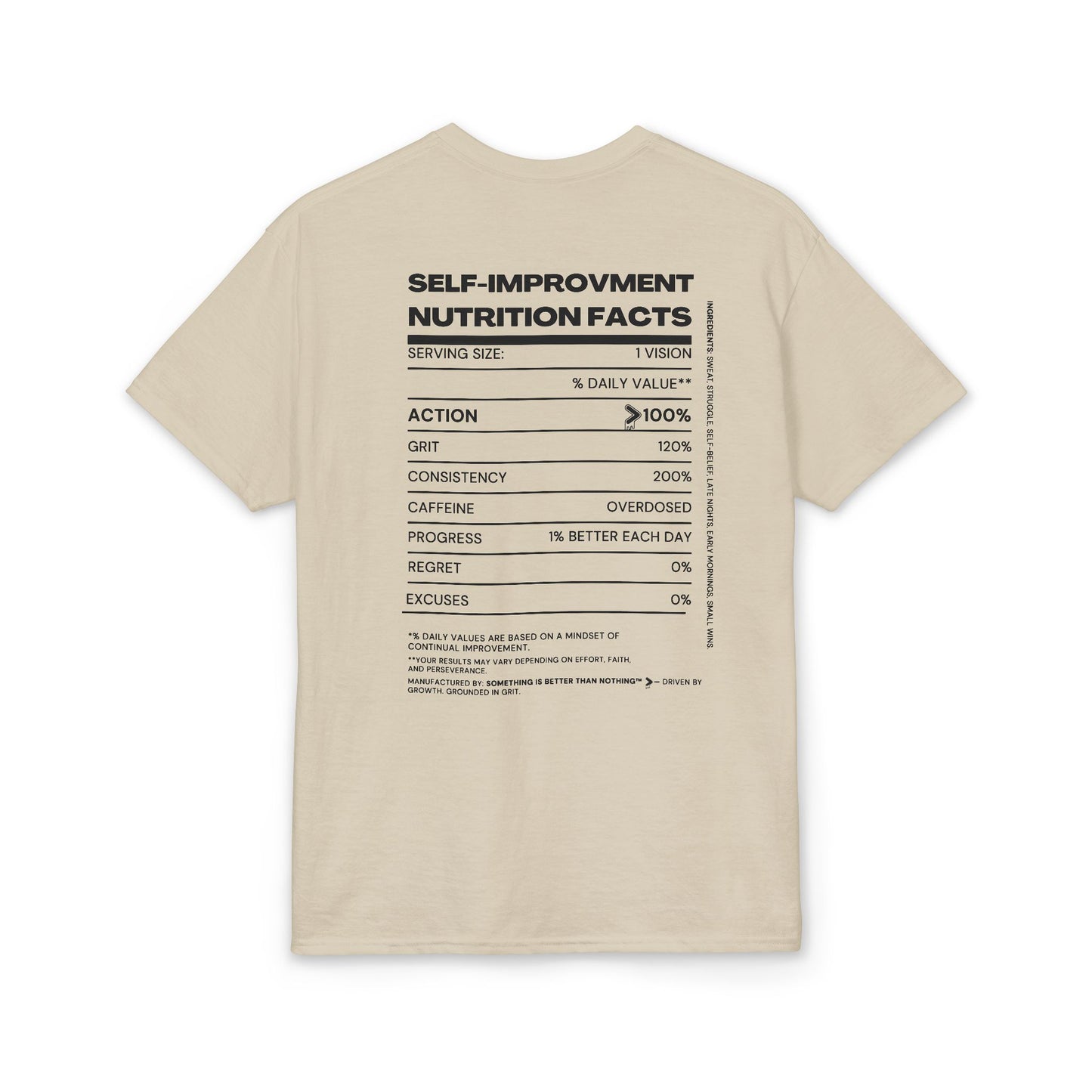 The Motivation System Tee — Something Is Always Better Than Nothing