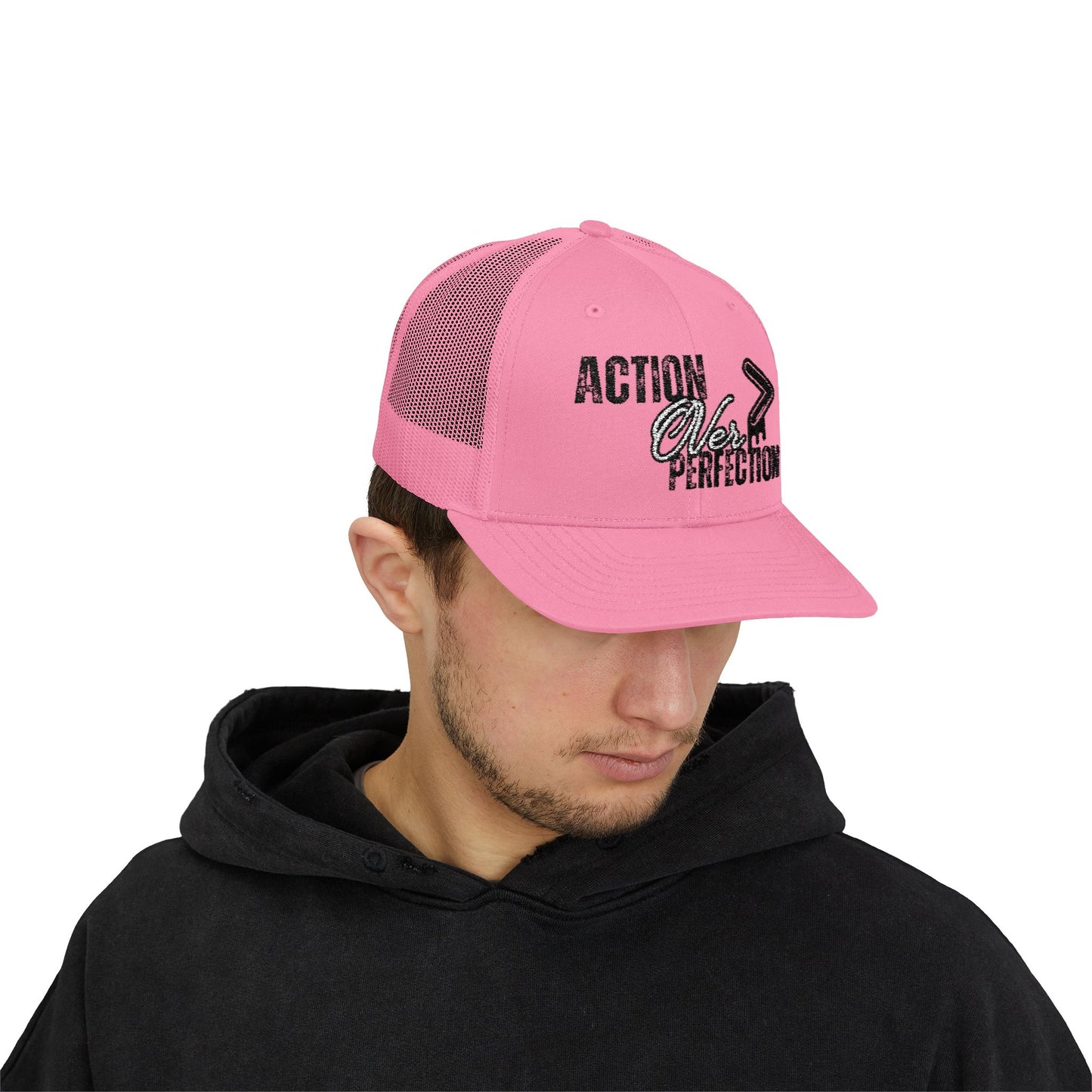 Action Over Perfection Trucker Cap