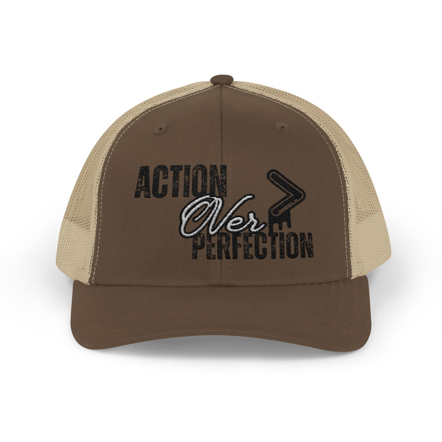 Action Over Perfection Trucker Cap