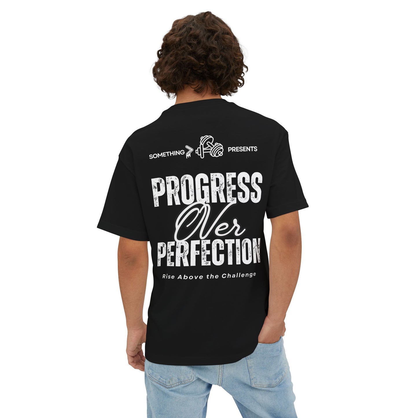 Progress Over Perfection Boxy Tee — Designed for Discipline